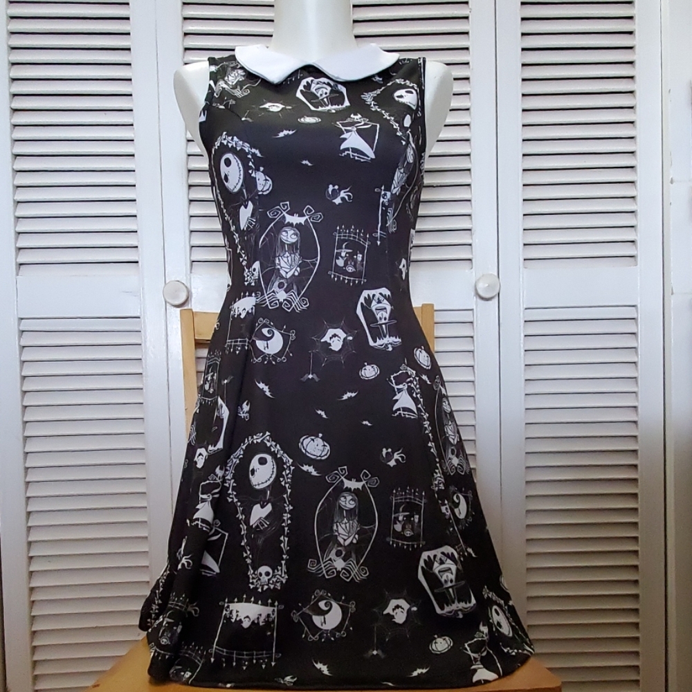 Nightmare Before Christmas skater dress w/collar
